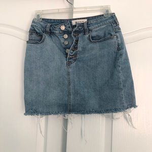 Denim button up PacSun skirt